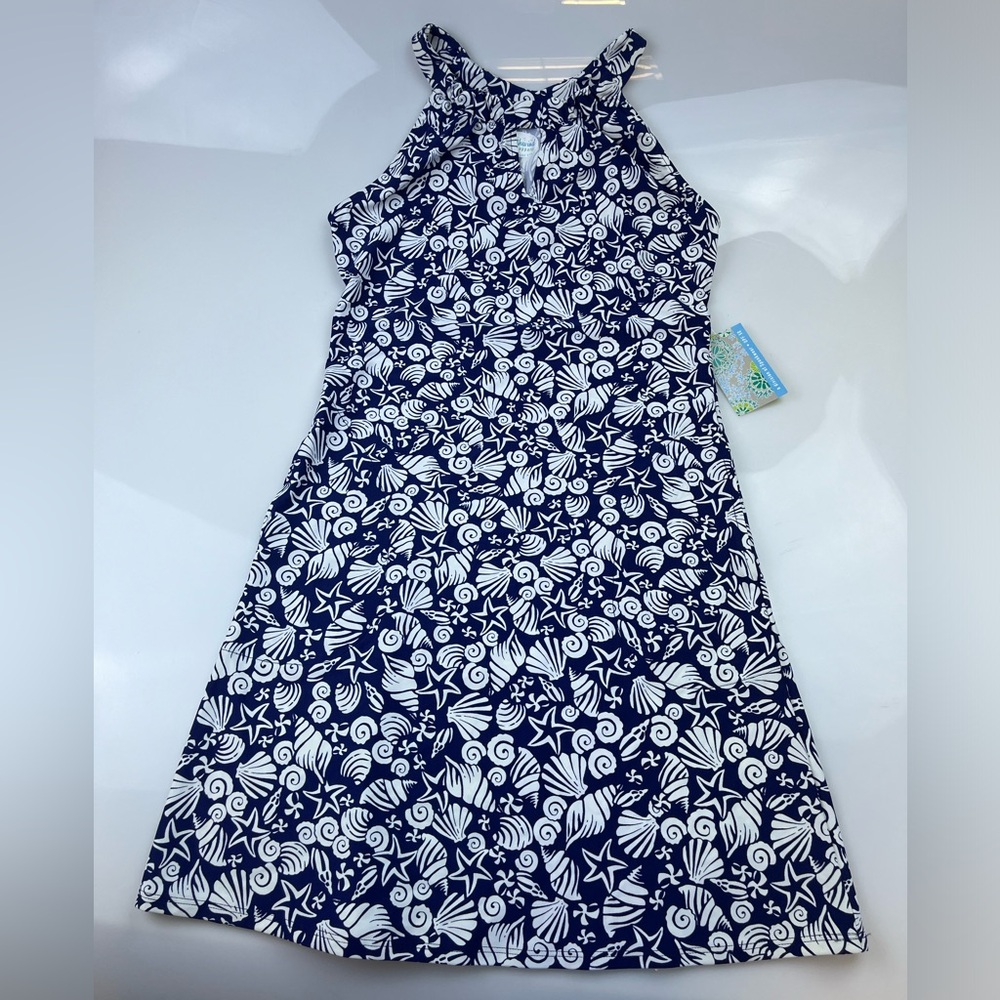 Southwind Navy UPF 50 Charleston Dress in Seashells N249-15